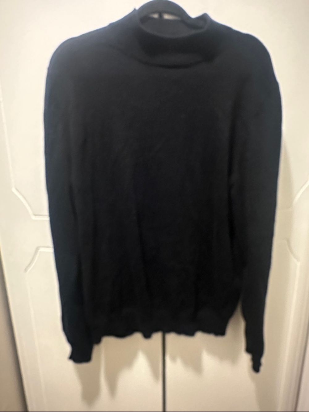 Men's Black Turtleneck Sweater